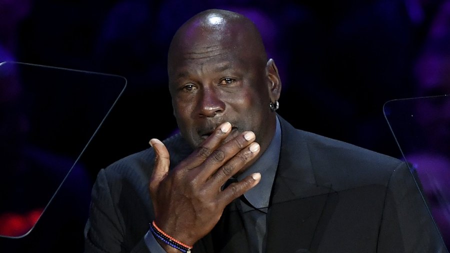 Michael Jordan speaks during The Celebration of Life for Kobe & Gianna Bryant at Staples Center on Feb. 24, 2020. (Credit: Kevork Djansezian/Getty Images)