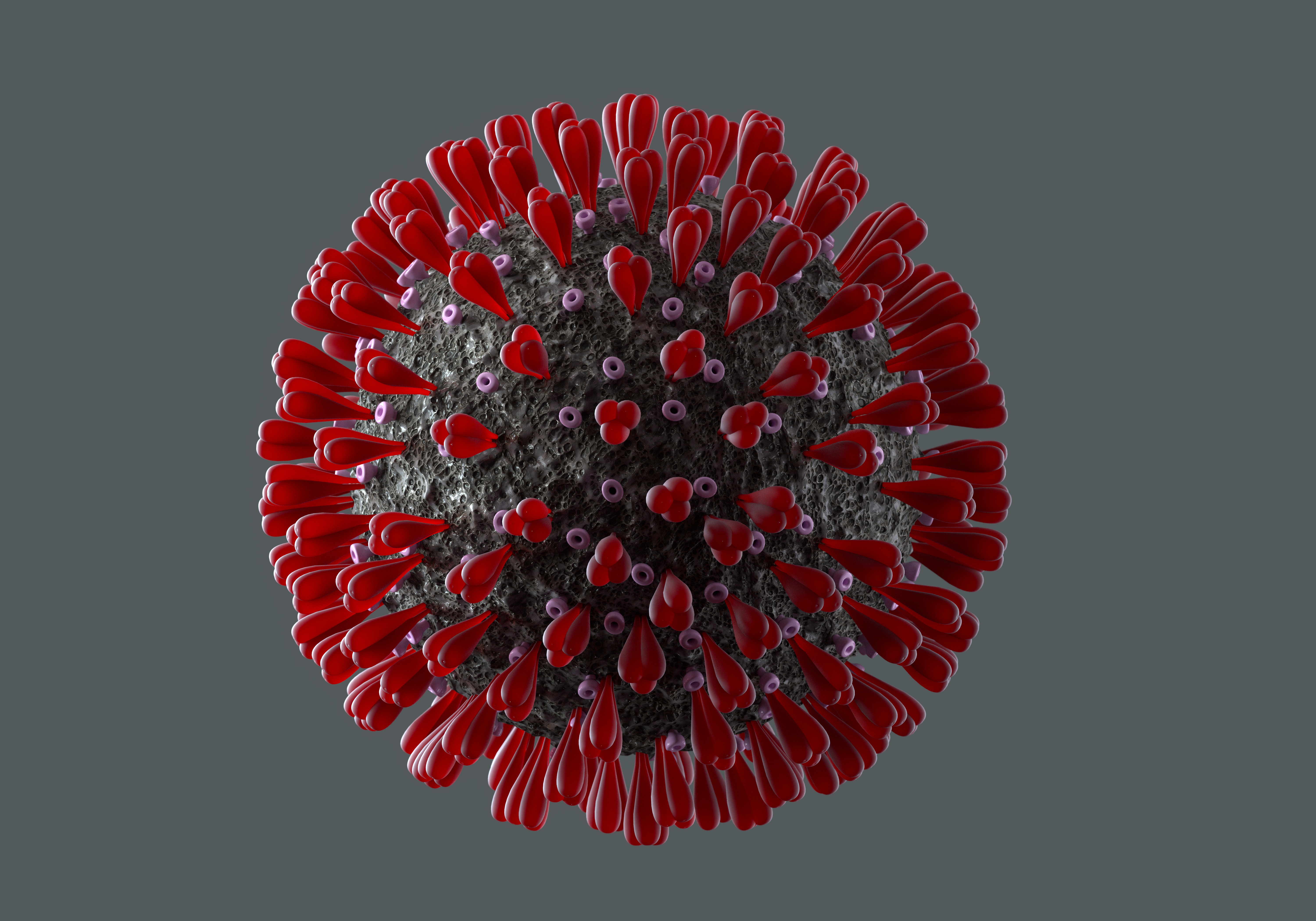 Digital generated image of macro view of the coronavirus. (Getty Images)