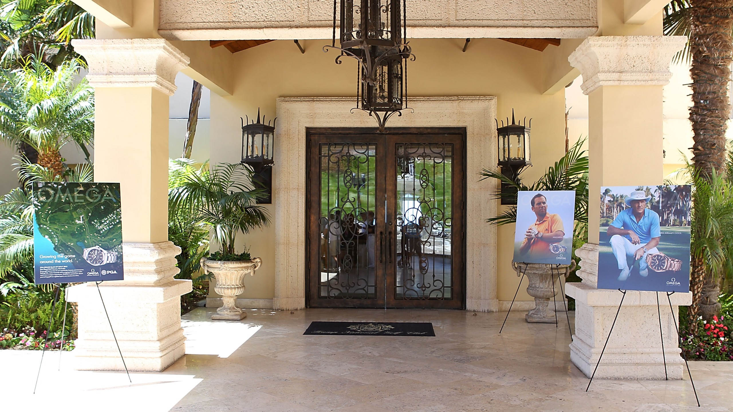 A general view of the clubhouse entrance at the OMEGA Trophy Golf Outing at Trump National Golf Club on May 15, 2012, in Rancho Palos Verdes Estates. (Joe Scarnici/Getty Images)