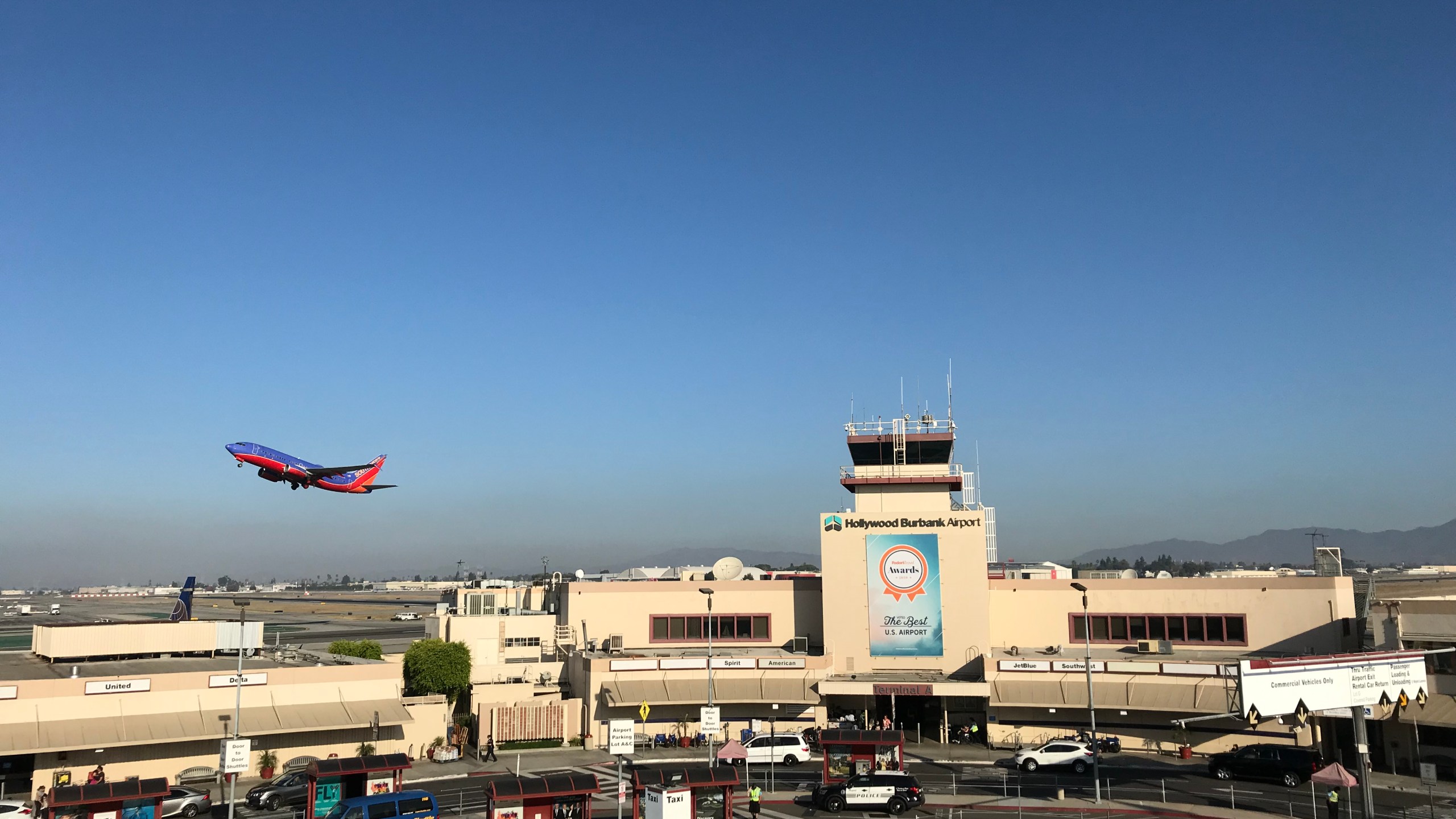 Hollywood Burbank Airport is shown in an undated filed photo provided by the airport.