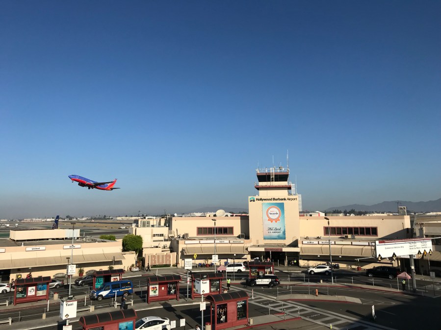 Hollywood Burbank Airport is shown in an undated filed photo provided by the airport.