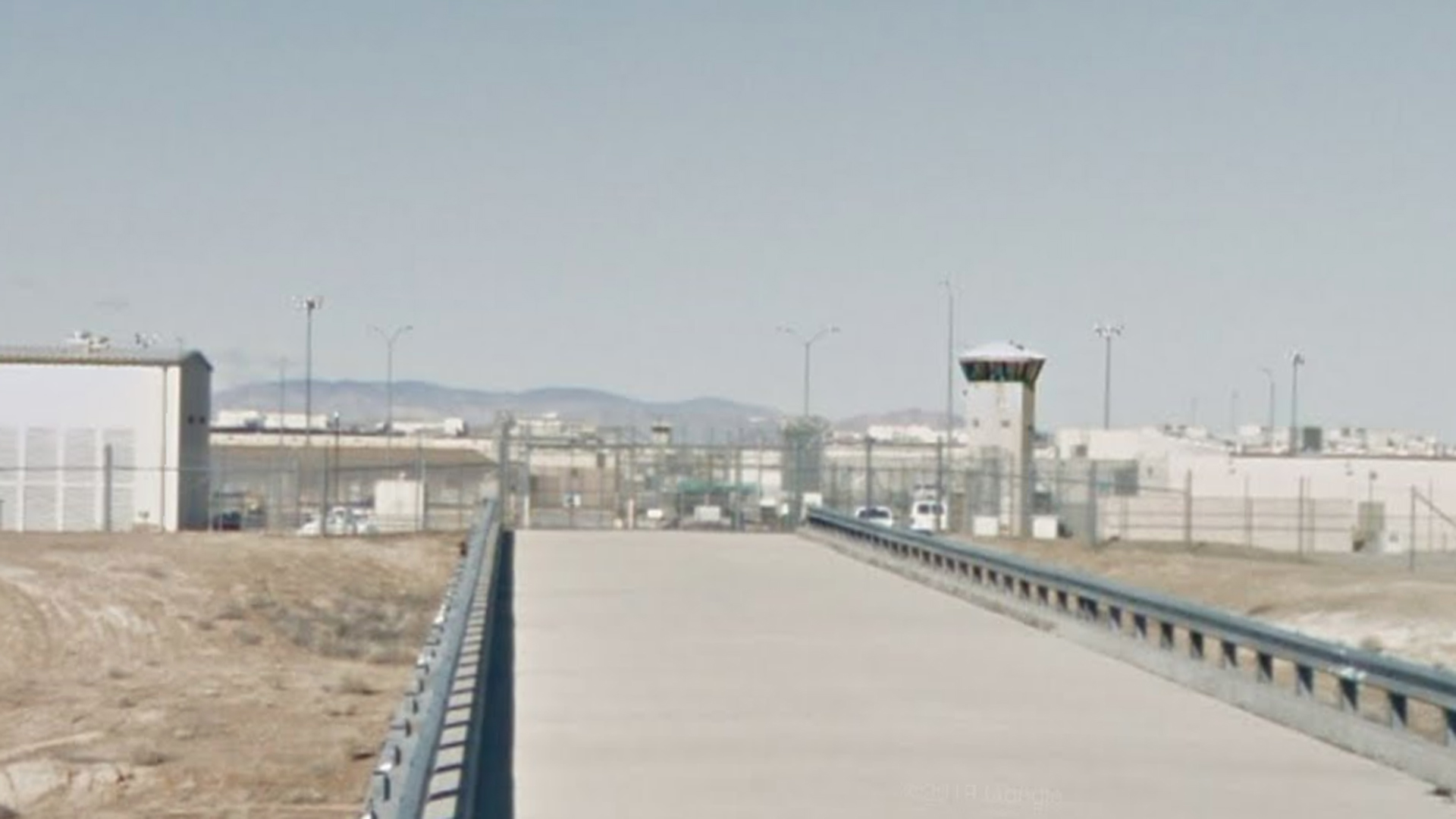 California State Prison, Lancaster, pictured in a Google Street View image.