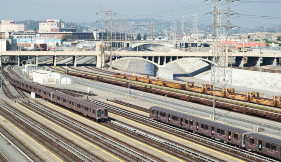 The Metro rail system is seen in Los Angeles in this image that appears on the agency's website in March 2020.