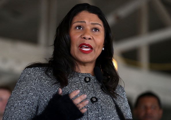 San Francisco Mayor London Breed speaks during a news conference at the future site of a Transitional Age Youth Navigation Center on Jan. 15, 2020, in San Francisco. (Justin Sullivan/Getty Images)