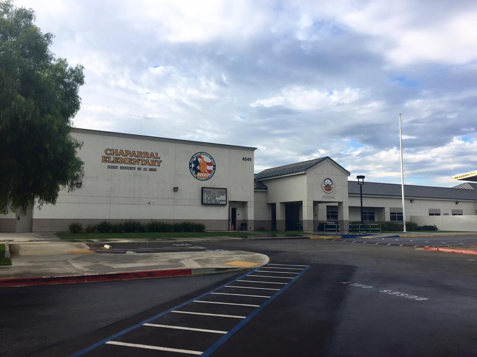 Chaparral Elementary School in Chino Hills is seen in a Facebook photo.