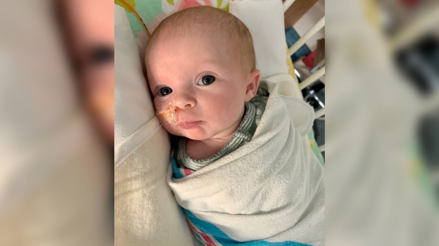 This newborn baby was placed in isolation in an NICU unit at an Alabama hospital in March 2020 after a nurse tested positive for coronavirus. (Brandon Waltman via CNN)