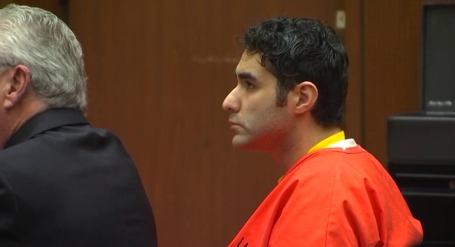 Henry Solis is seen in court on March 11, 2020. (KTLA)