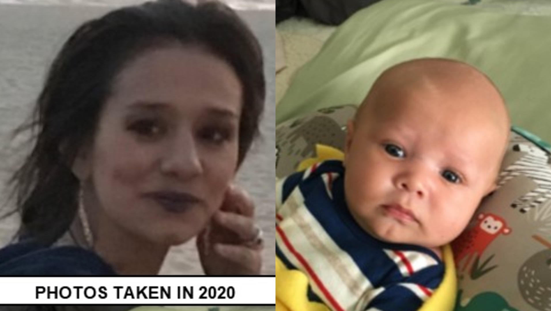 Lesitte Felix, 25, of La Mirada and her 3-month-old son Josiah Felix, pictured in photos released by the Los Angeles County Sheriff's Department on April 22, 2020.