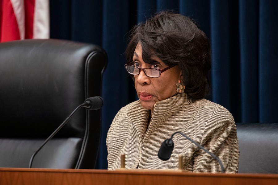 Chairwoman Rep. Maxine Waters (D-CA) questions former members of the Wells Fargo's Board of Directors Elizabeth Duke and James Quigley during a House Financial Services Committee hearing on March 11, 2020. (Samuel Corum/Getty Images)