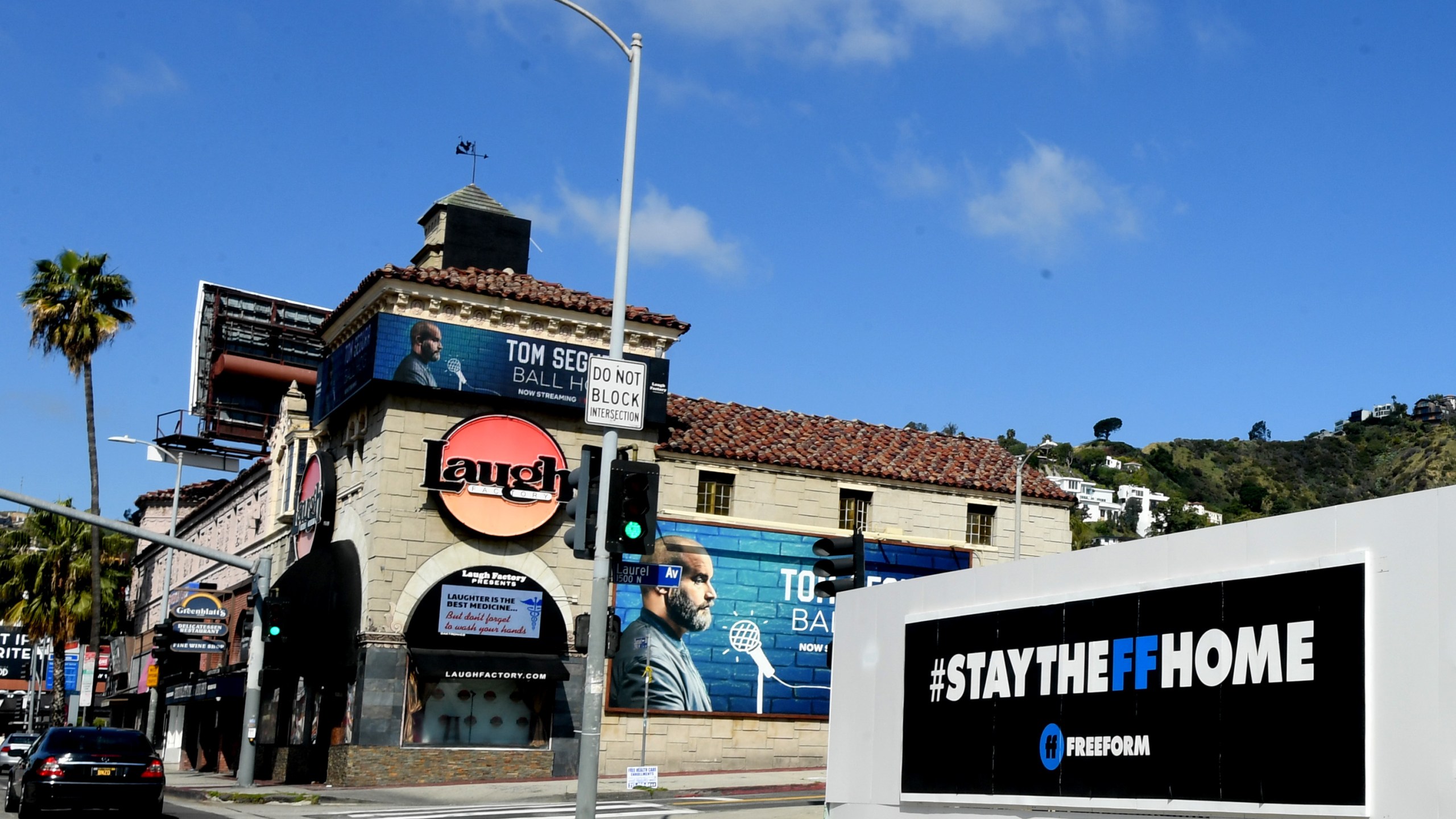 The Laugh Factory is seen on April 11, 2020 in Los Angeles. (Kevin Winter/Getty Images)