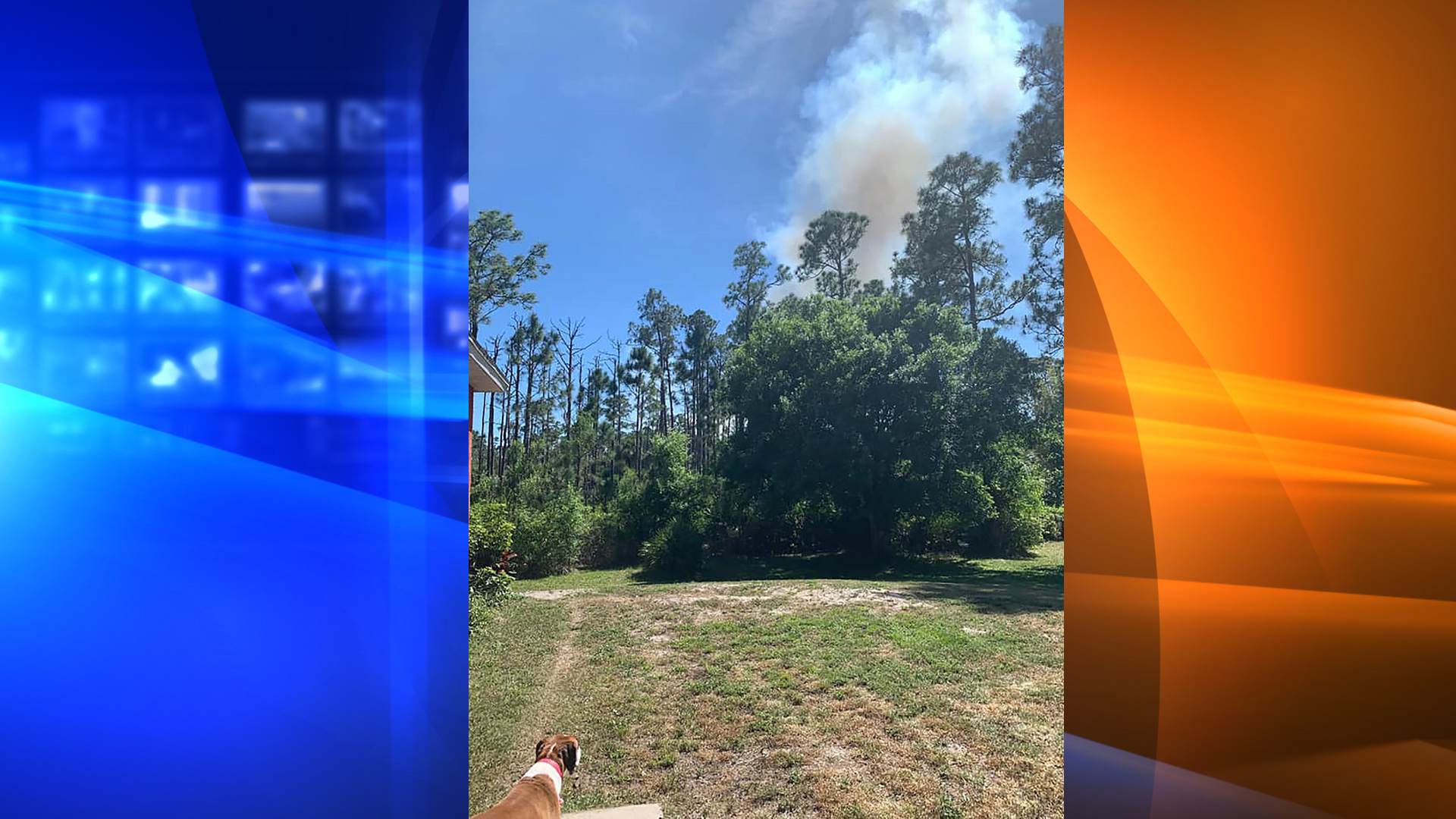 Firefighters were called to a home in Brevard County, Florida, after reports that a blaze was possibly ignited by fireworks, fire officials said. (Brevard County Fire Rescue)