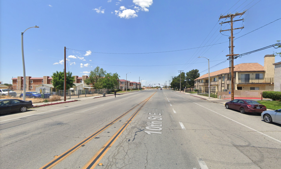 The 38700 block of 10th Street East in Palmdale is seen in an image from Google Maps.