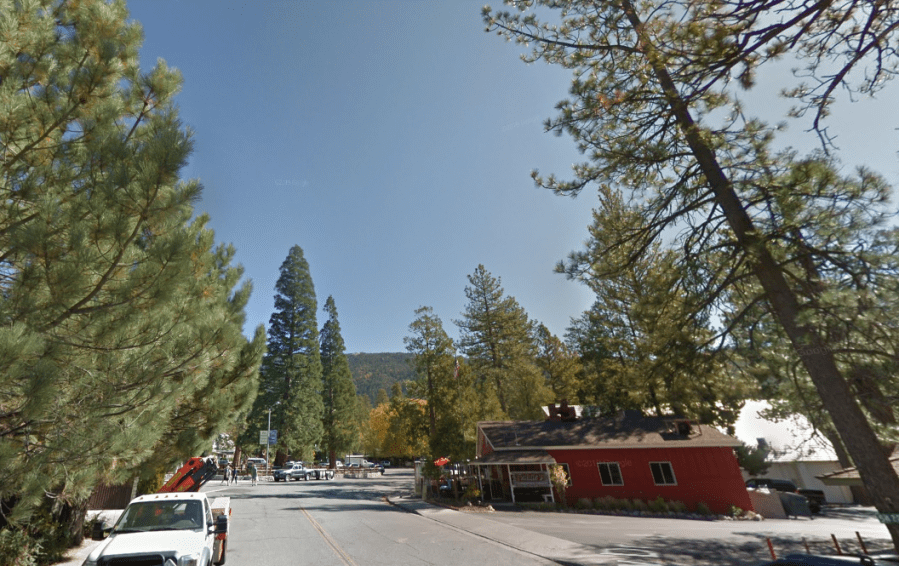 The unincorporated community of Idyllwild-Pine Cove is seen in this Google Maps image.