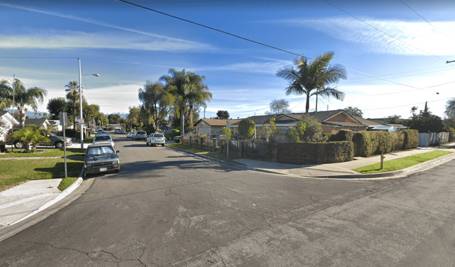 The intersection of Giordano Street and Glenshaw Drive in the West Puente Valley area of the San Gabriel Valley is seen in a Google Maps Street View image.