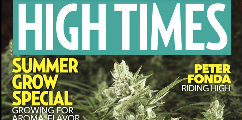 An image from the High Times Facebook page shows a magazine cover in June 2018.