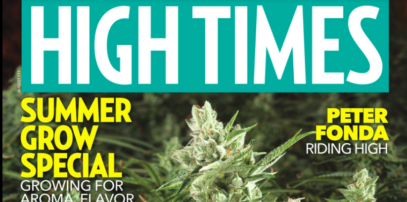 An image from the High Times Facebook page shows a magazine cover in June 2018.