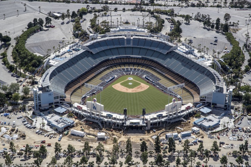 An empty Dodger Stadium is seen in this undated photo. (Robert Gauthier / Los Angeles Times)