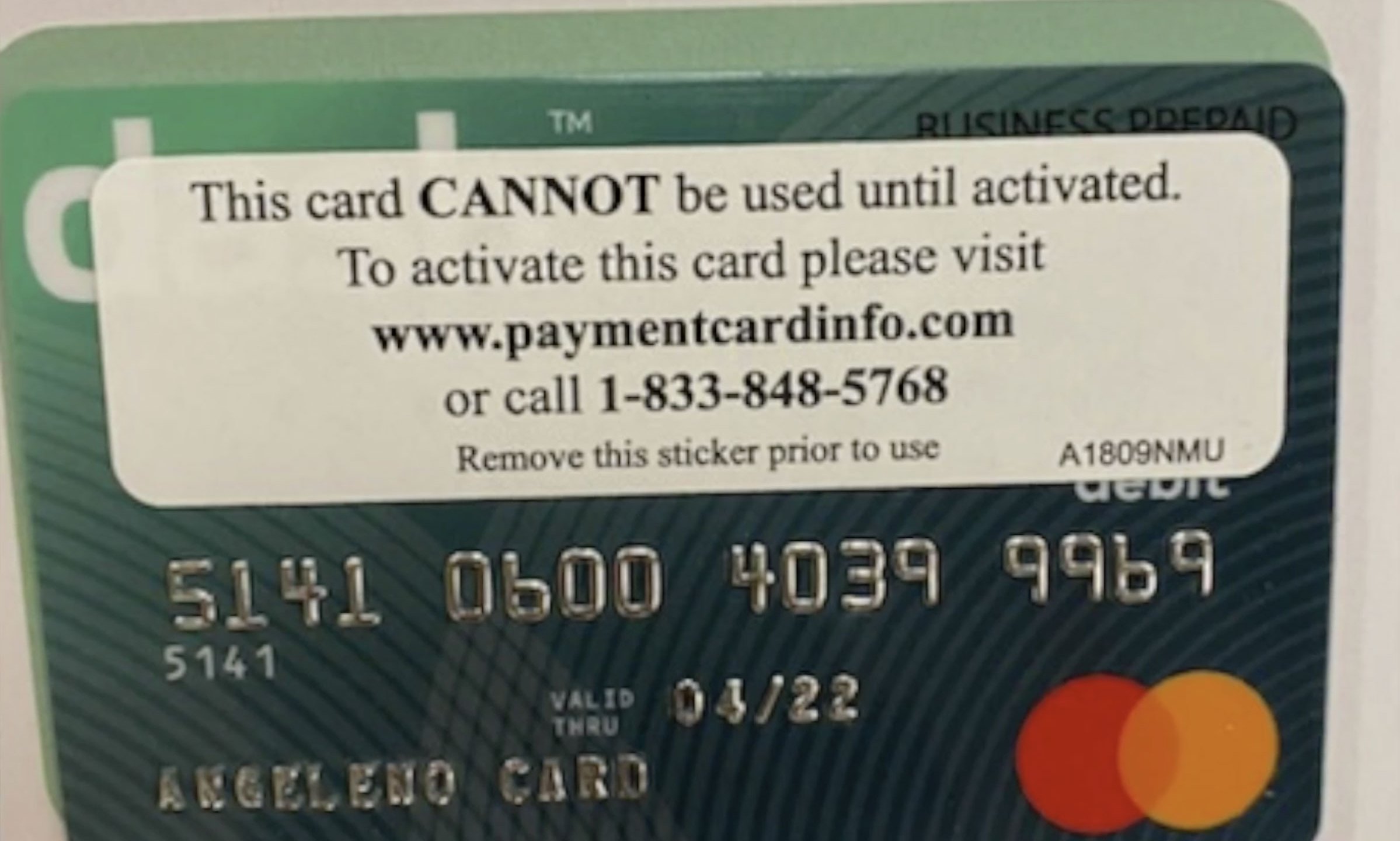 The Angeleno Card is seen in a photo provided by Los Angeles Mayor Eric Garcetti's office.