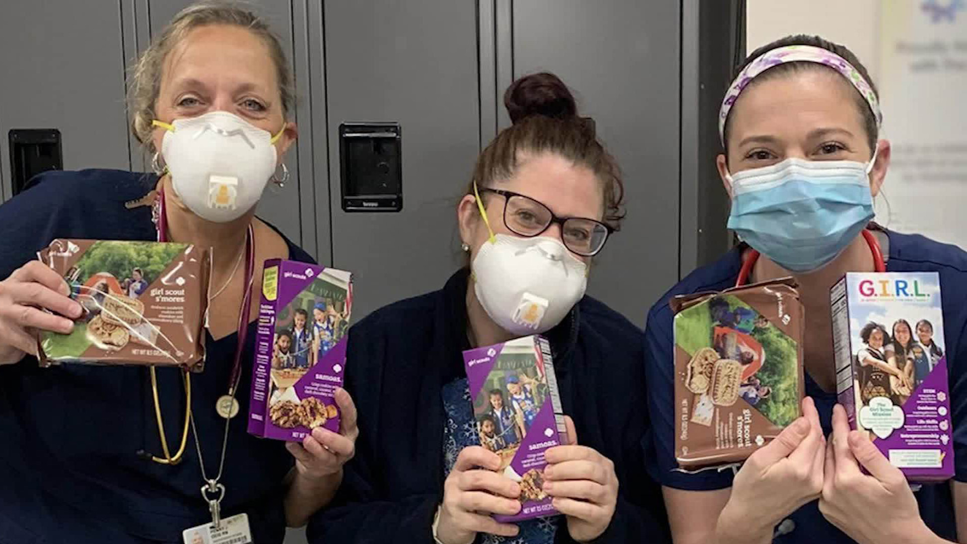 Girl Scouts help during the coronavirus crisis in an undated photo. (Girl Scouts of Southern Alabama)