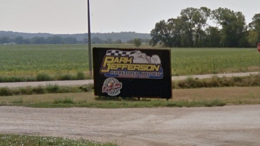 A sign for the Park Jefferson Speedway is seen in this image from Google Maps.