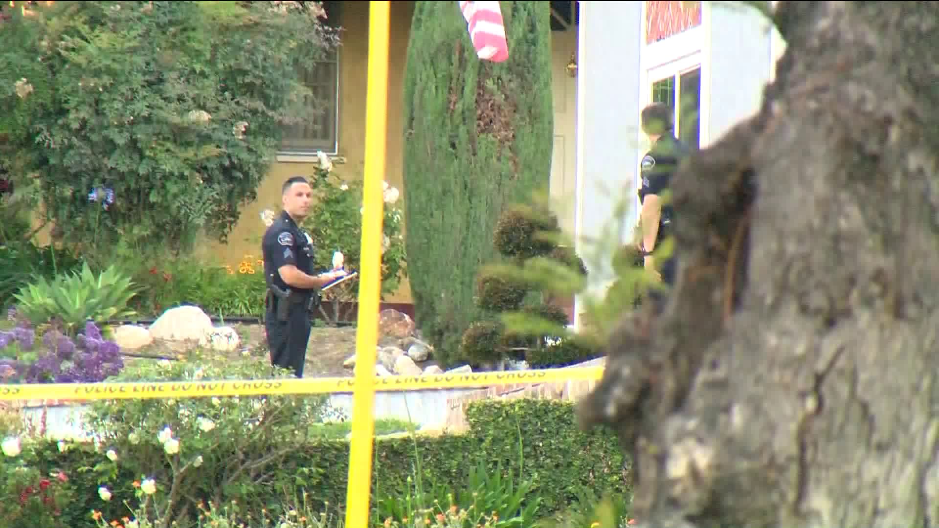 Police were investigating a shooting in Burbank on May 18, 2020. (KTLA)