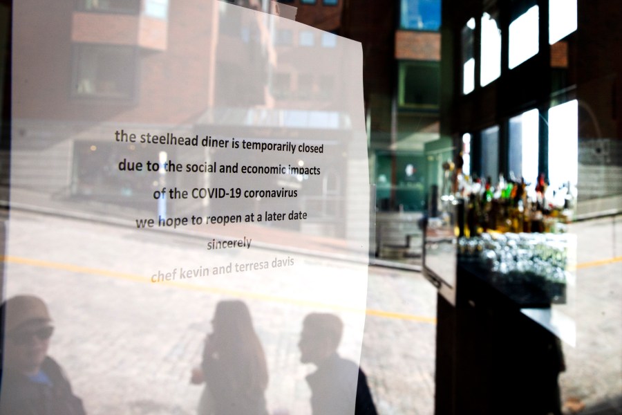 The Steelhead Diner is closed on March 8, 2020 in Seattle, Washington. (Karen Ducey/Getty Images)