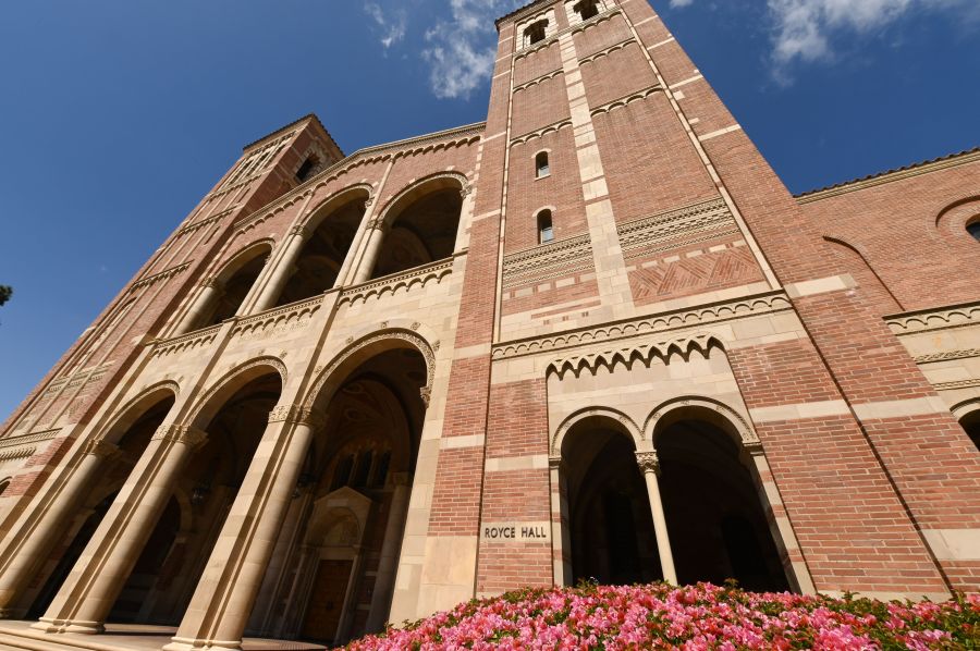 Royce Hall on the campus of University of California Los Angeles is seen on March 11, 2020. (ROBYN BECK/AFP via Getty Images)