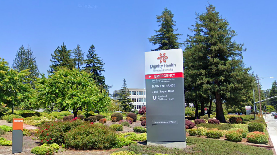 A Google Maps image shows the Dominican Hospital in Santa Cruz.