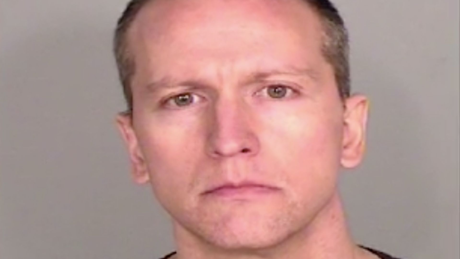 Former Minneapolis police officer Derek Chauvin appears in a booking photo released by the Ramsey County Sheriff’s Office on May 30, 2020.