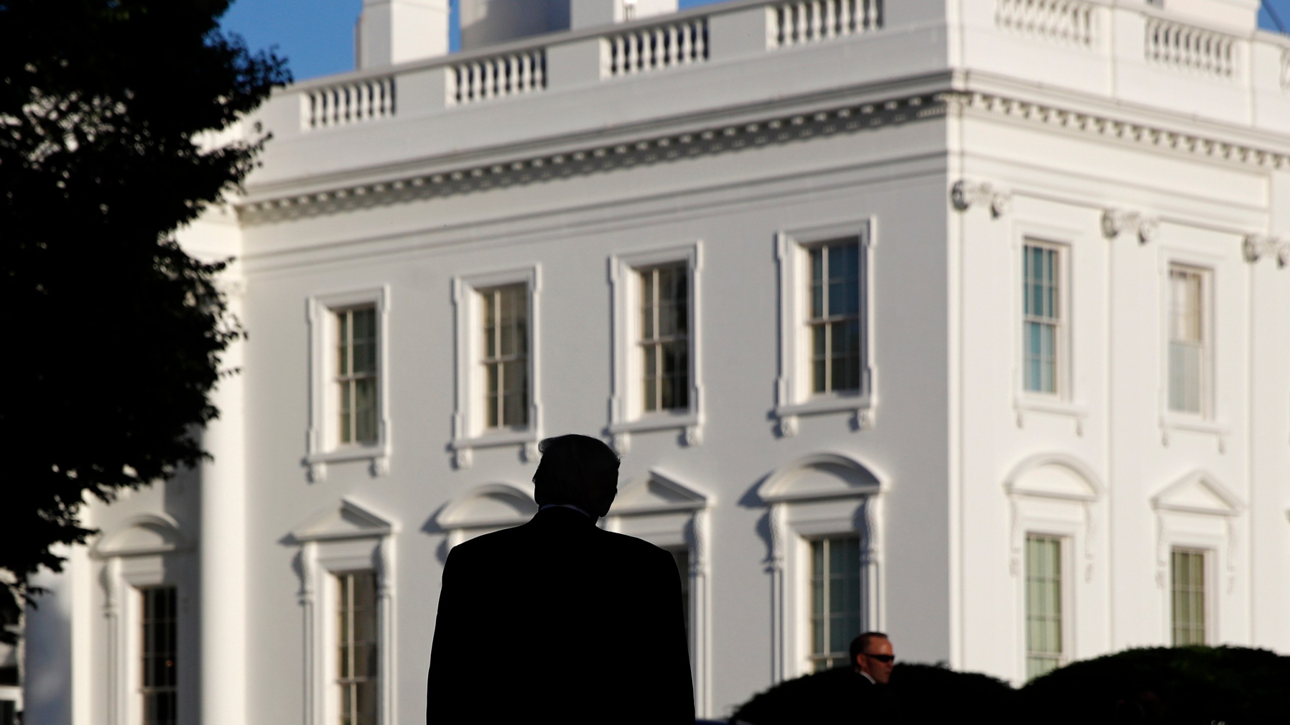 In this June 1, 2020, photo President Donald Trump returns to the White House after visiting outside St. John's Church in Washington. (AP Photo/Patrick Semansky, File)