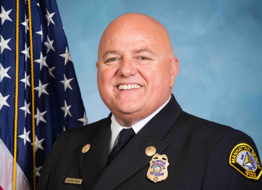 Manhattan Beach fire Chief Daryn Drum appears in an undated photo. (City of Manhattan Beach via Los Angeles Times)