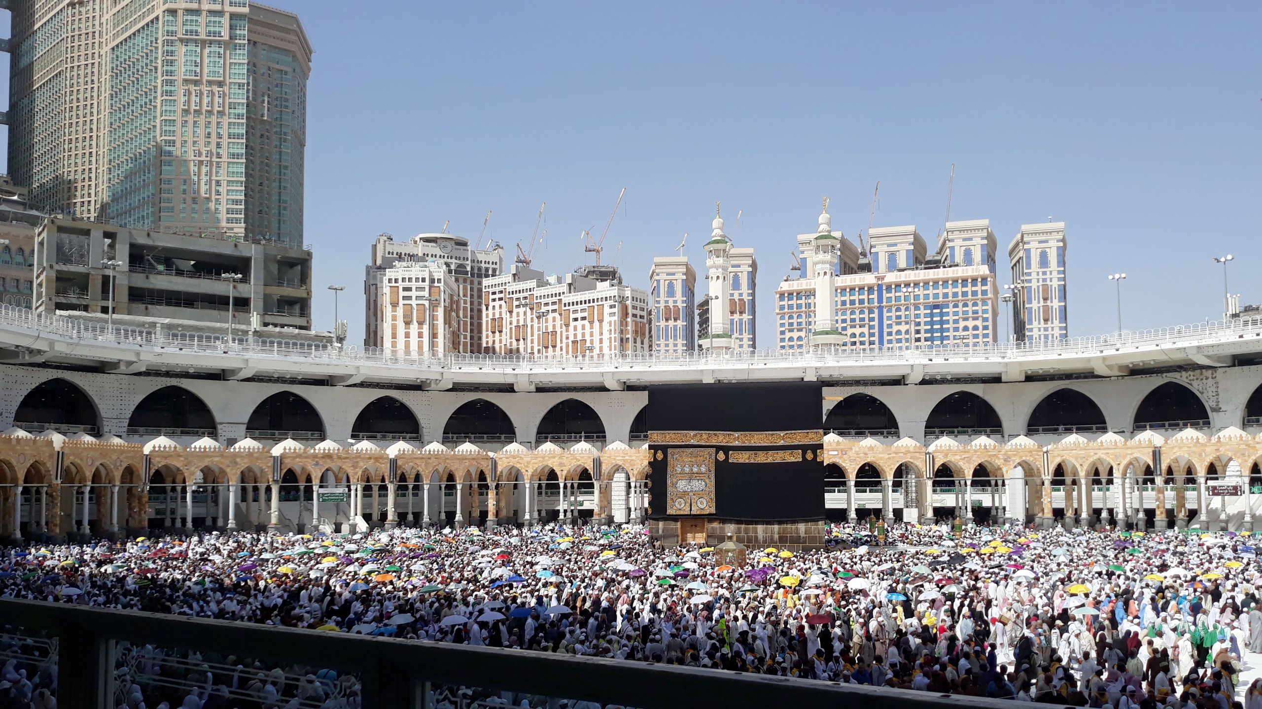 Muslim pilgrims perform the final walk around the Kaaba at the Grand Mosque in the Saudi holy city of Mecca on Aug. 13, 2019. (FETHI BELAID/AFP via Getty Images)