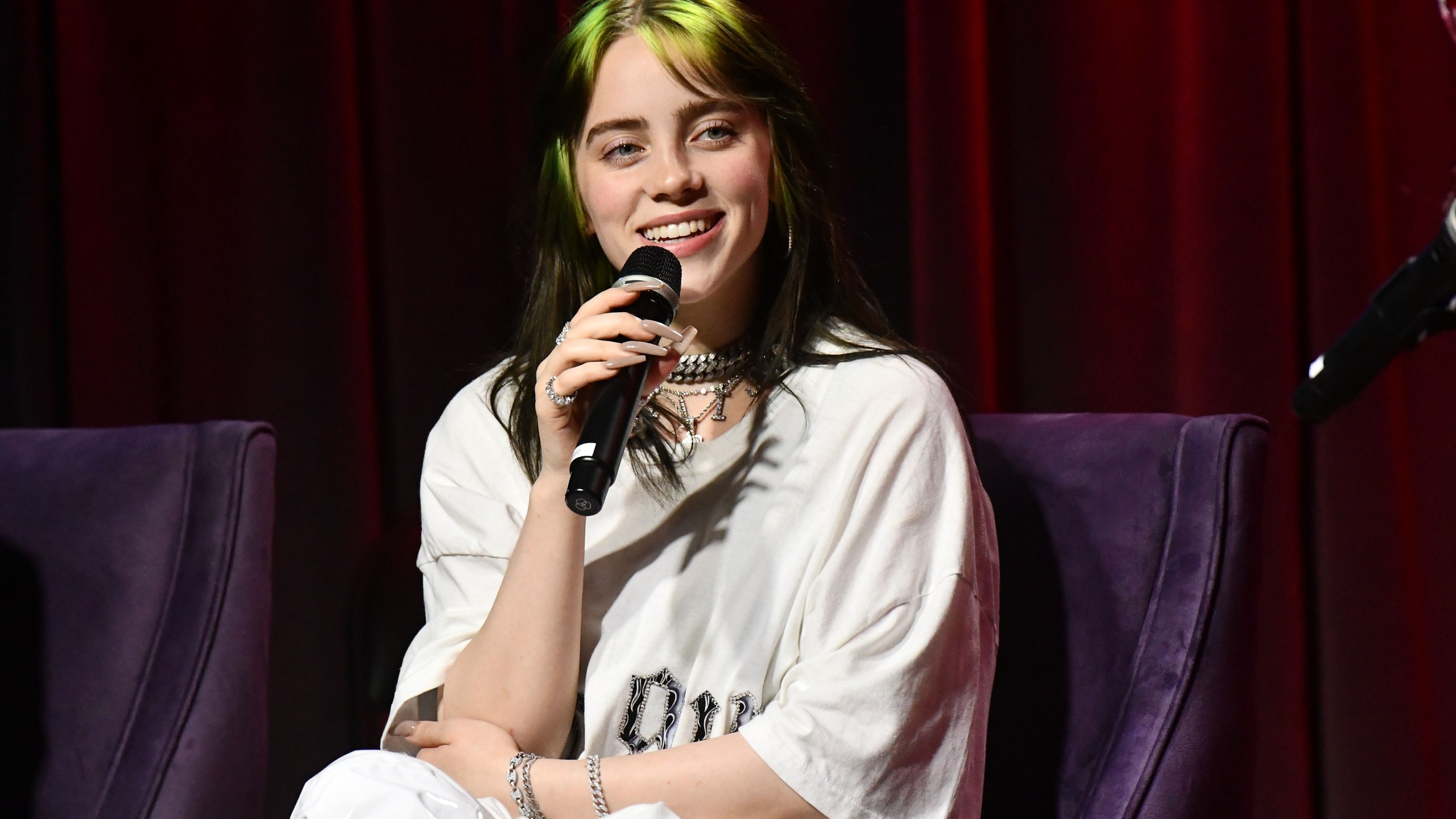 Singer Billie Eilish performs onstage at The GRAMMY Museum on September 17, 2019, in Los Angeles. (Scott Dudelson/Getty Images)