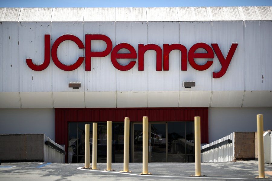 A view of a temporarily closed JCPenney store at The Shops at Tanforan Mall on May 15, 2020, in San Bruno. (Justin Sullivan/Getty Images)