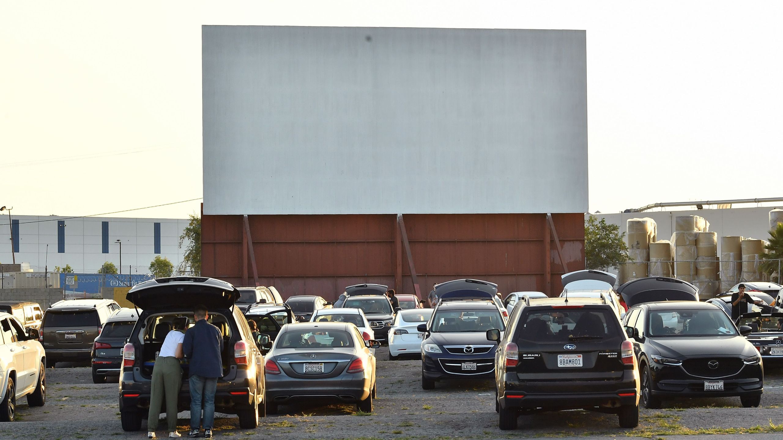 A view of the drive-in during the Los Angeles advanced screening of IFC's "The Rental" at Vineland Drive-In on June 18, 2020 in City of Industry. (Amy Sussman/Getty Images)