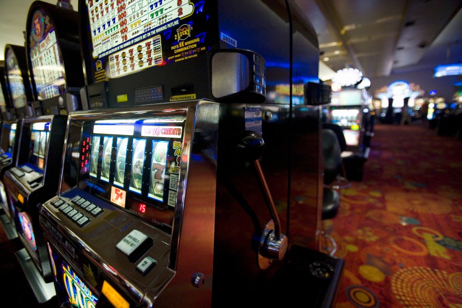 Slot machines seen at a casino in this undated file photo. (Getty Images)