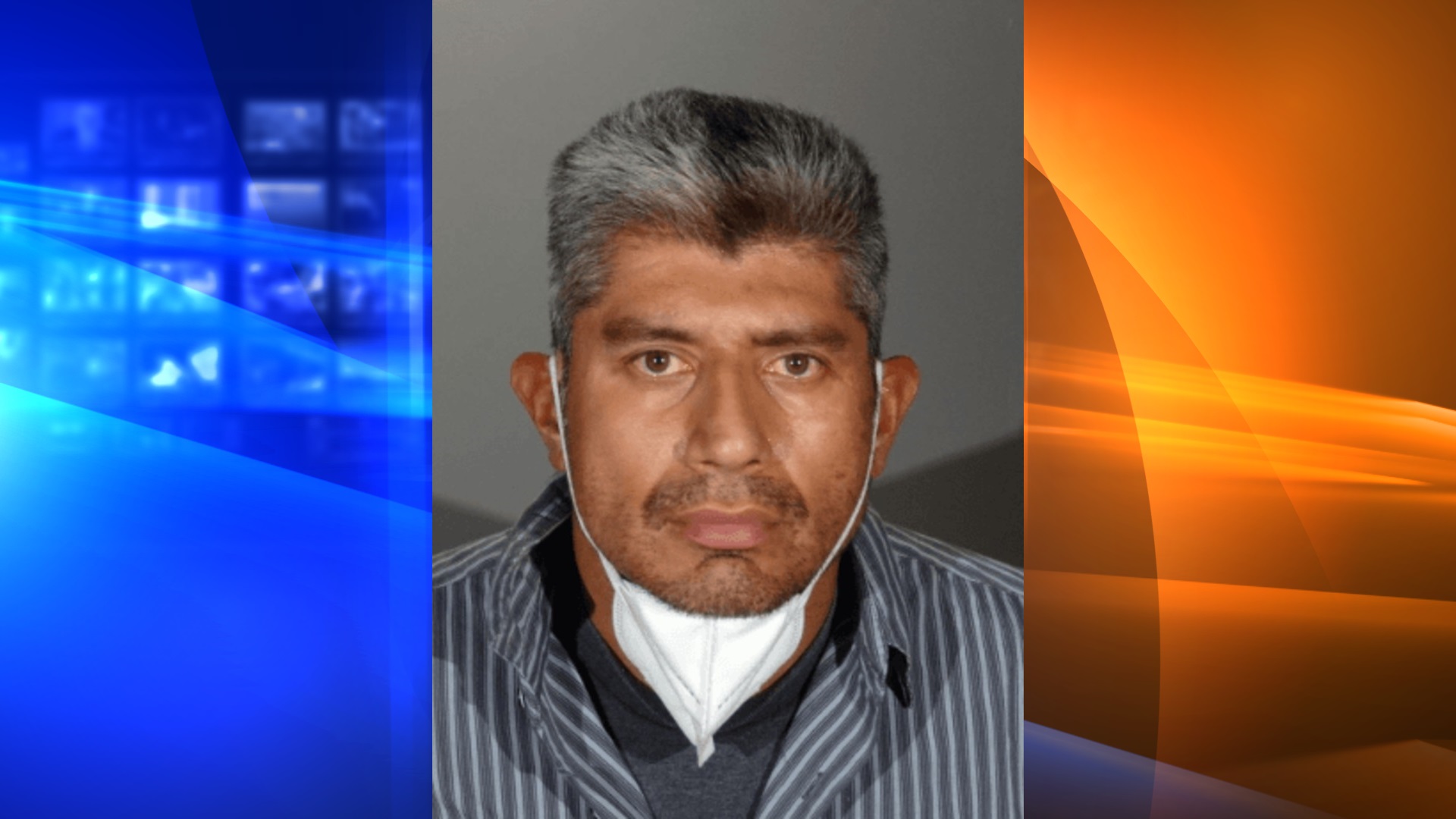 Hugo Wilfredo Portillo Jr., 41, of Barstow, pictured in a photo released by the Irwindale Police Department following his arrest on June 16,2020.