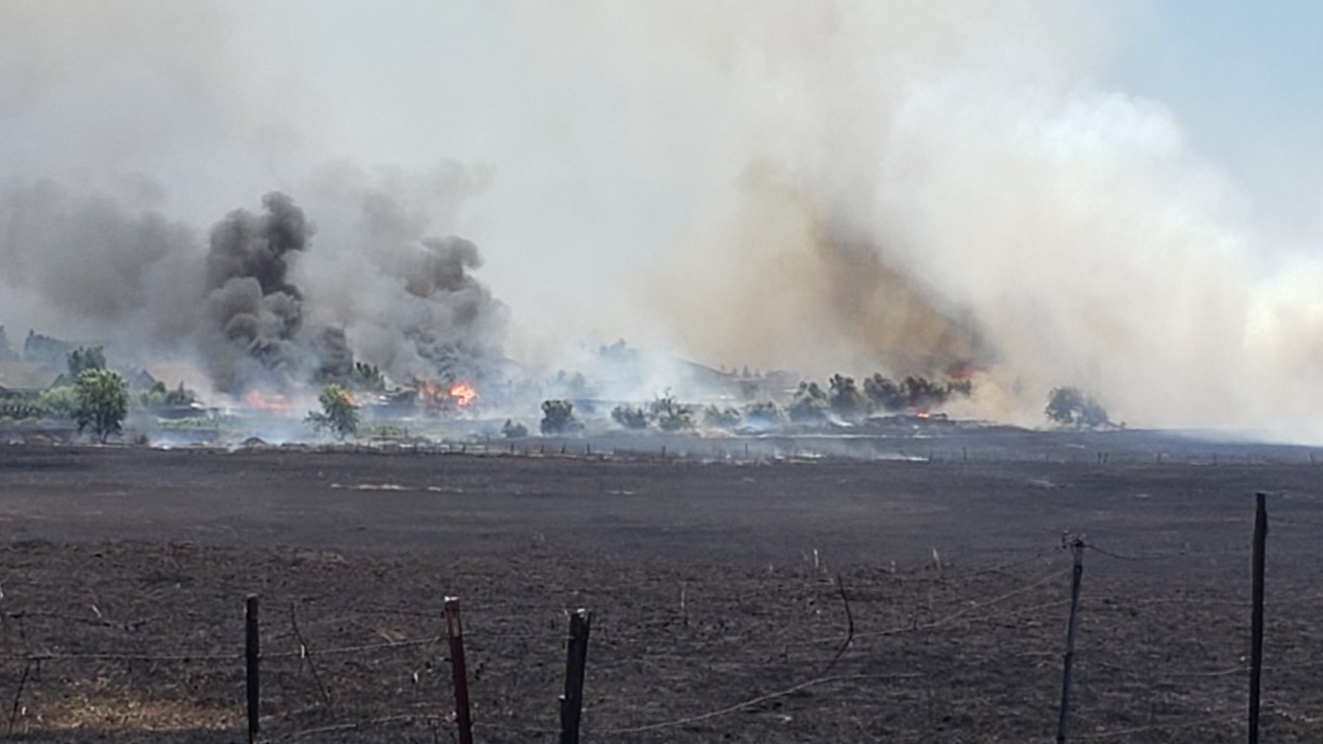 Cal Fire released this photo of the Nelson Fire burning in Butte County on June 17, 2020.