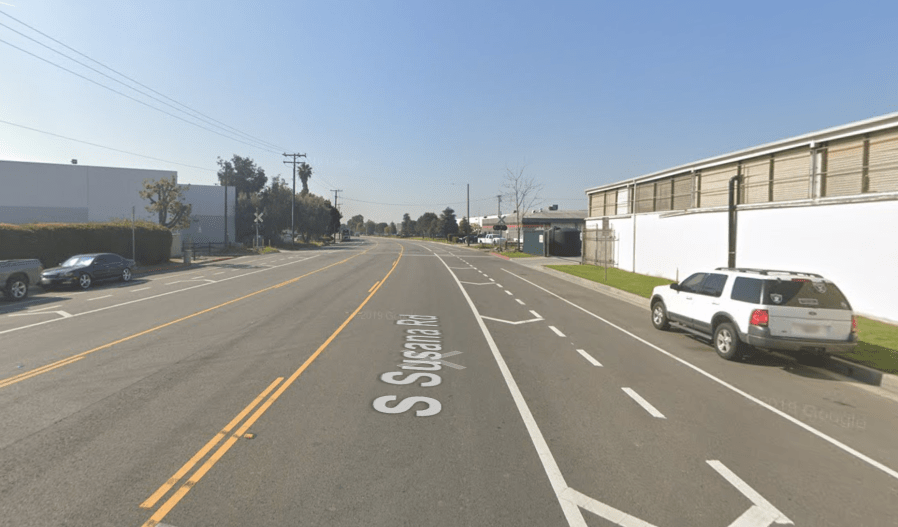 The 19500 block of South Susana Road appears in an image from Google Maps.