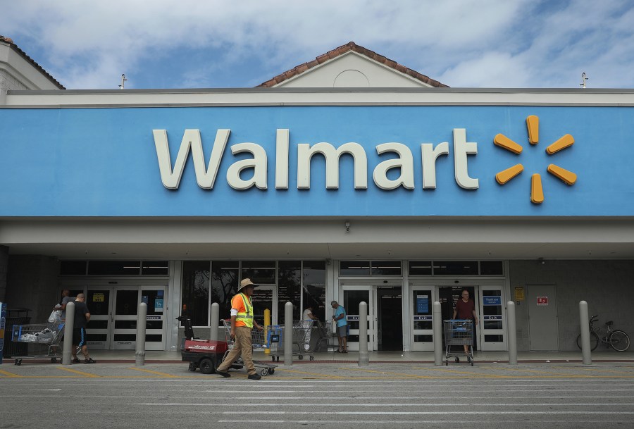 A Walmart store is seen on February 18, 2020 in Miami, Florida. (Joe Raedle/Getty Images)