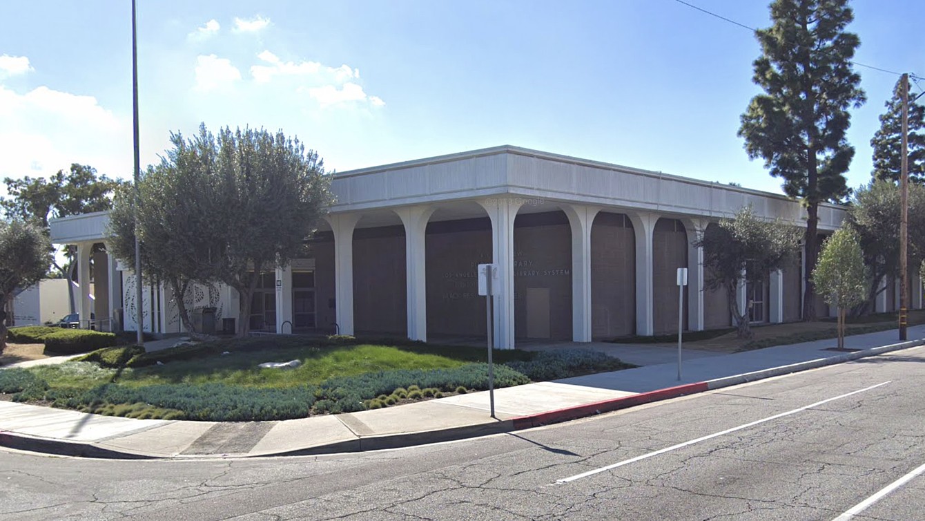 The A. C. Bilbrew Library in Willowbrook is seen in this image from Google Maps.