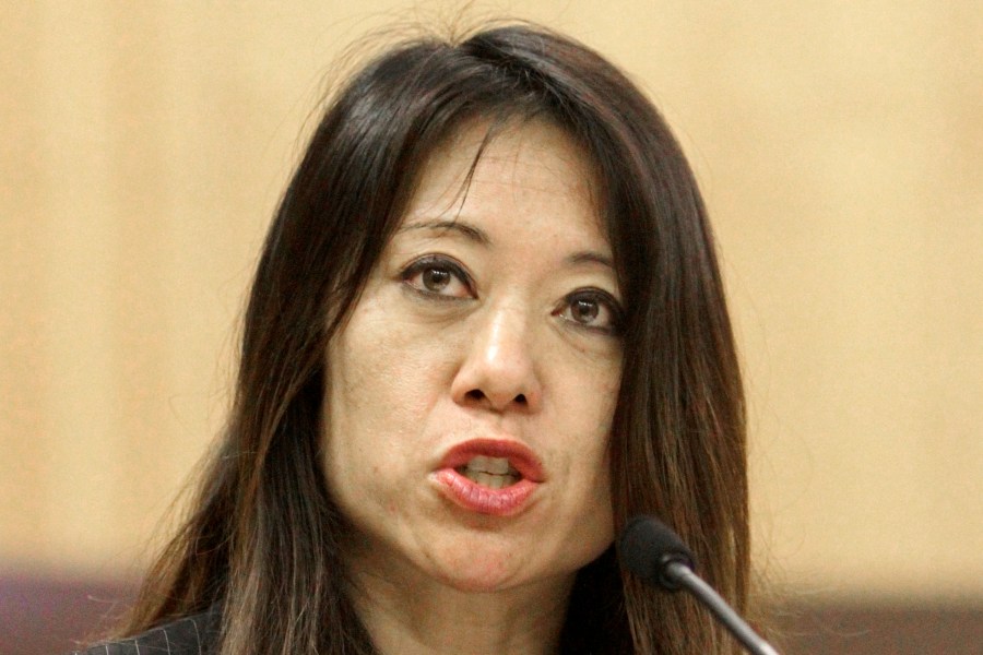 Then-Assemblywoman Fiona Ma speaks at a hearing at the Capitol in Sacramento on June 14, 2011. She is now California's treasurer. (Rich Pedroncelli / Associated Press)