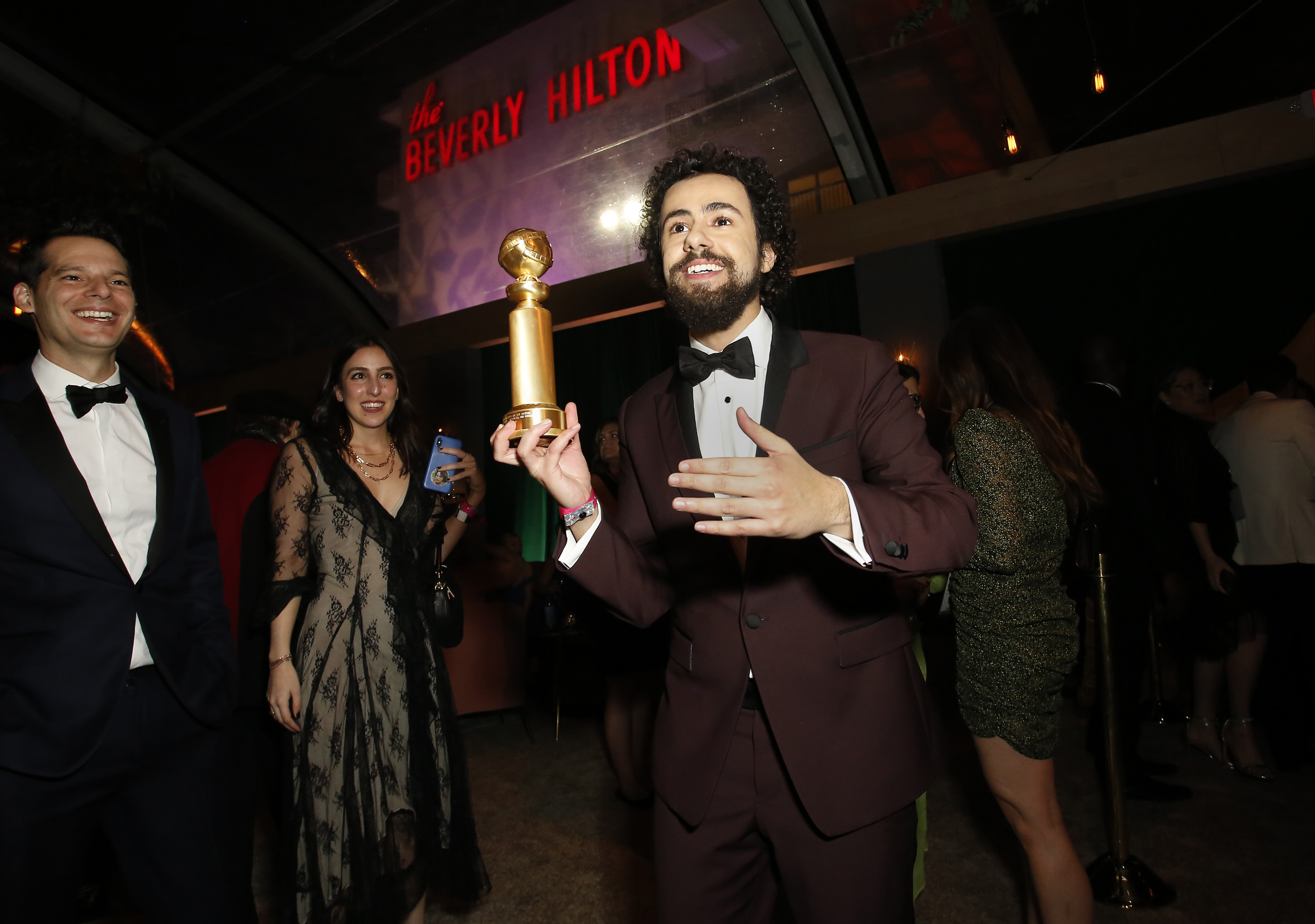 Ramy Youssef, Golden Globe winner for Best Performance by an Actor in a Television Series - Musical or Comedy, attends the 2020 Walt Disney Company Post-Golden Globe Awards Show celebration at The Beverly Hilton Hotel on January 5, 2020. (Rachel Murray/Getty Images for Hulu)