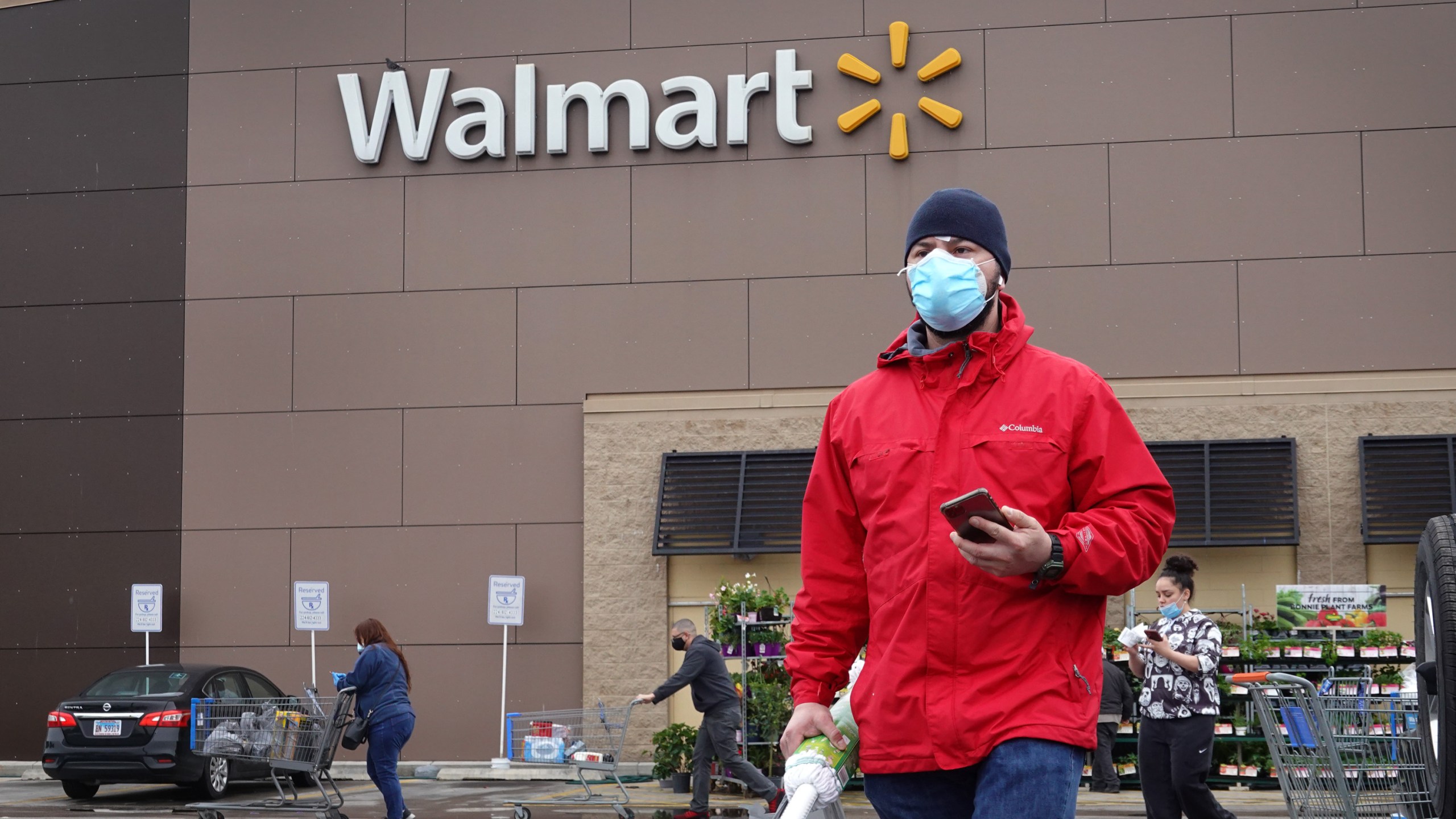 Customers shop at a Walmart store in Chicago in May. (Scott Olson/Getty Images)