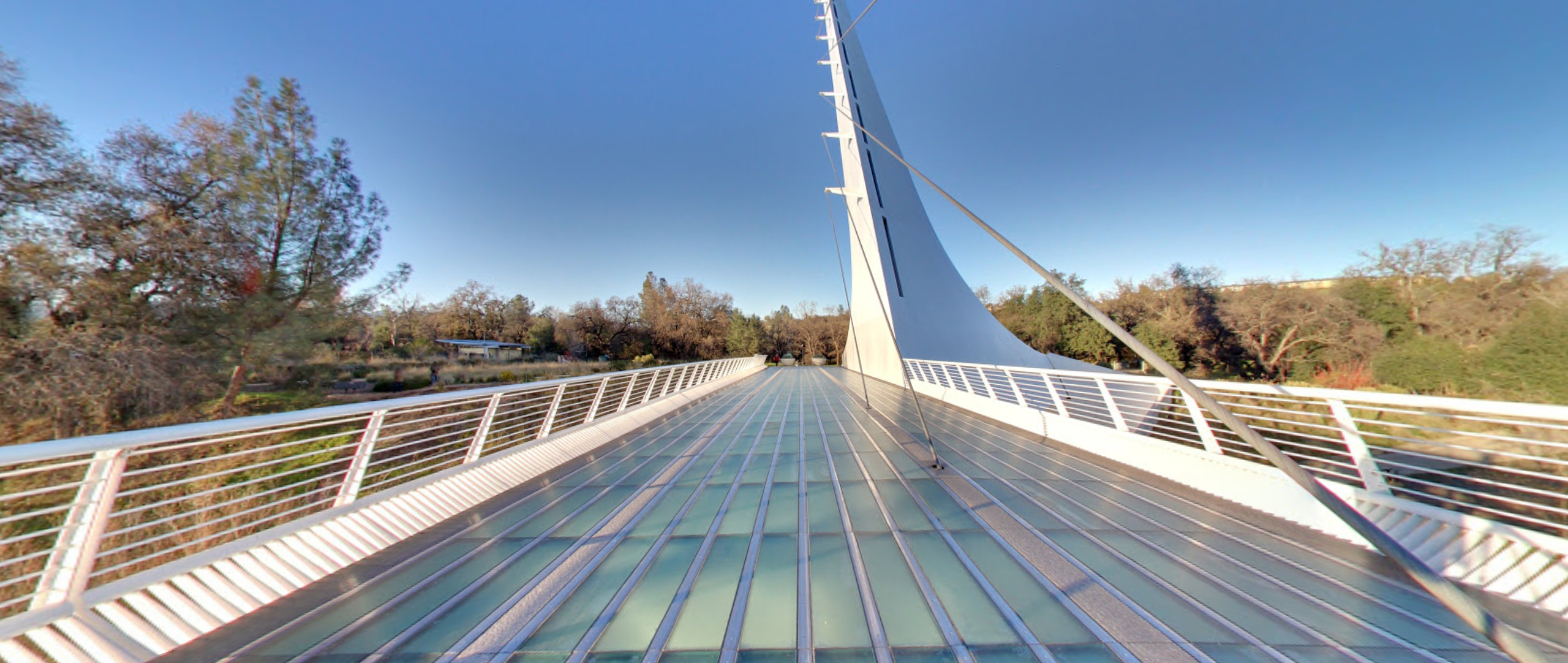 Redding's Sundial Bridge is seen in a March 2017 photo from Google Maps street view.