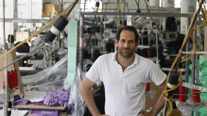 Dov Charney is seen at the American Apparel factory in downtown Los Angeles in 2012. (Los Angeles Times)