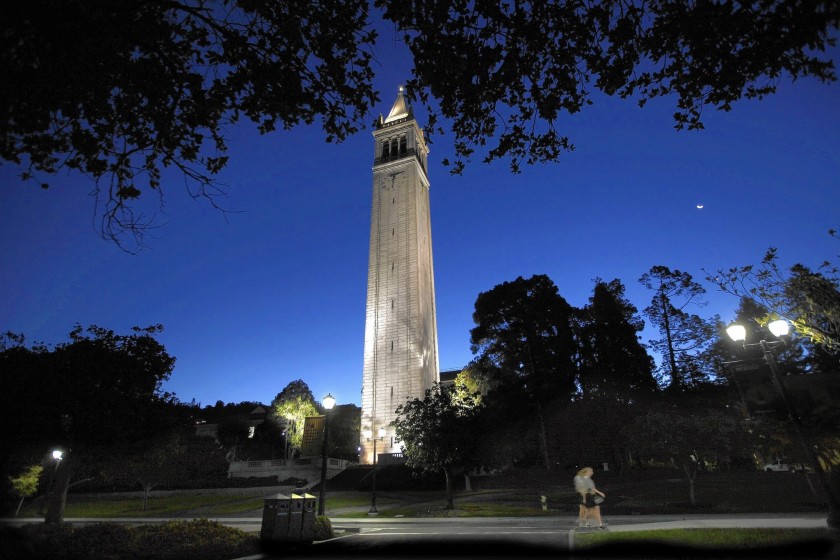 Sather Tower on the UC Berkeley campus.(Bob Chamberlin / Los Angeles Times)