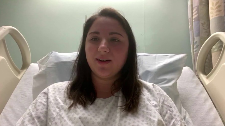 Heather Valentine, 24, is being treated for coronavirus after initially testing negative for both her antibody and diagnostic exam. (CNN)