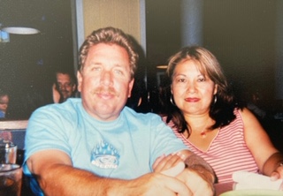 Mayor Robert Garcia's stepfather, Greg O’Donnell, and his mother, Gaby O'Donnell, are seen in a photo shared by the mayor's office.