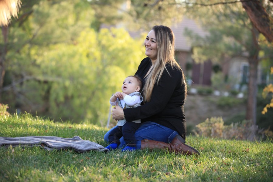 Jessica Pierson is seen with one of her sons in a photo her brother Tom Clemente posted to GoFundMe.